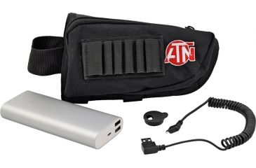 opplanet atn extended life battery pack 16 000 mah w microusb cable cap and butt stock case acmubat160 main